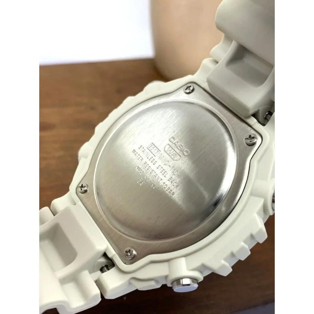 Casio Men's Watch MWD110H-8AV Off-White Resin Strap Quartz Digital Sport 3517